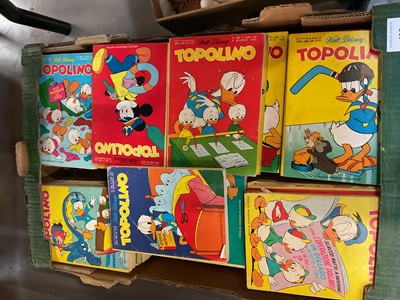 Lot 495 - Collection of vintage Disney Topolino books, (1 box).