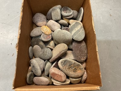 Lot 465 - Collection of cut and polished specimen stones.
