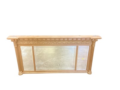 Lot 1362 - Victorian style gilt framed overmantel mirror, 130cm x 66cm