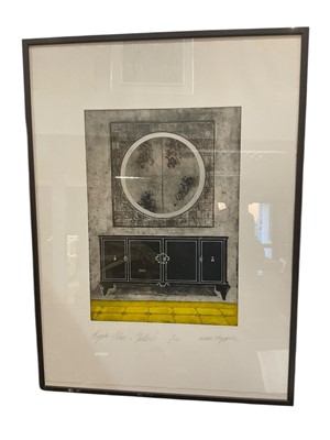 Lot 1115 - Anna Topliss (contemporary) etching and aquatint, signed and inscribed, plate 51 x 39cm, together with four others similar, all framed