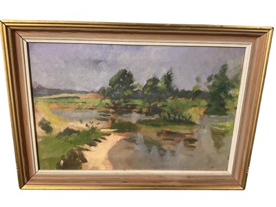 Lot 1117 - Stephen Reeves (contemporary) oil on canvas, landscape, signed, 30 x 44cm, framed