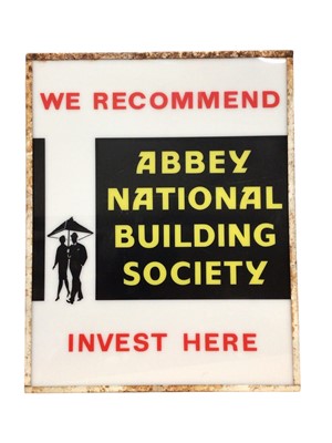 Lot 770 - Abbey National Building Society illuminated sign.