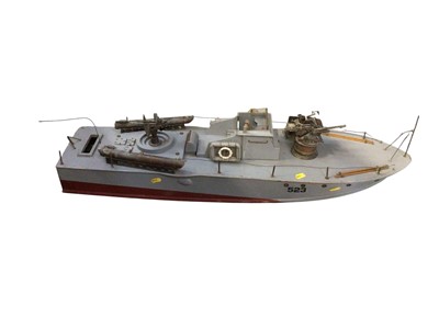 Lot 762 - Scratch built model of a warship