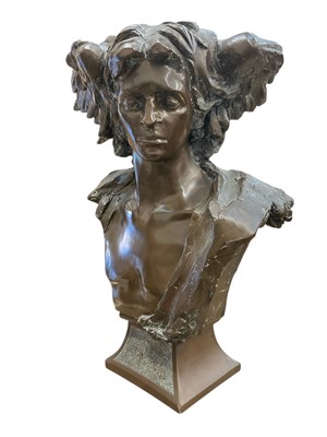 Lot 178 - Giovanni Schoeman (1940-1980) bronze and bronze resin, Hypnos