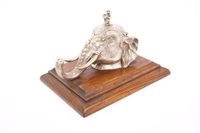 Lot 717 - Late 19th century Silverer plated inkwell in...