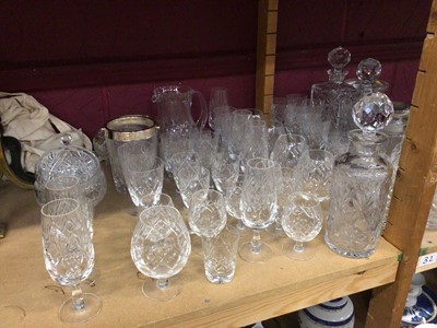 Lot 759 - Group of glassware to include decanters, glasses and others