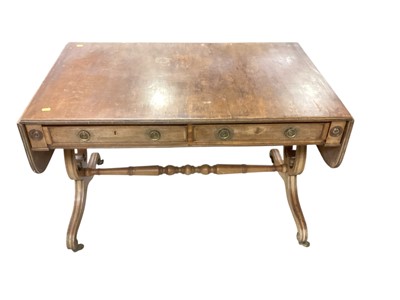 Lot 1412 - Regency mahogany sofa table