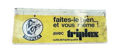 Lot 517 - Vintage Triplex metal sign.