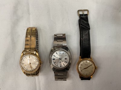 Lot 932 - Group of watches to include a gold plated Roamer Sport, stainless steel Citizen, gold plated MuDu 30 Jewels wristwatch and other wristwatches