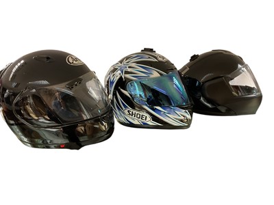 Lot 820 - Quantity of motorcycle related items to include helmets, jackets and boots