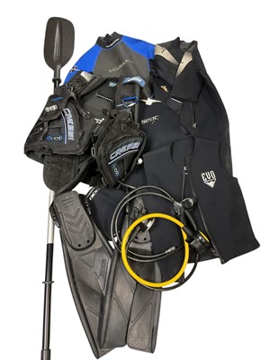 Lot 821 - Quantity of scuba diving equipment to include Cressi Aquapro 5 buoyancy compensator device jacket