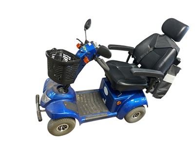 Lot 6 - Blue Care Co mobility scooter with charger and keys