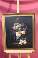 Lot 1210 - Dutch School oil on canvas - still life of...