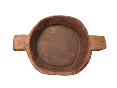 Lot 793 - Antique wooden dough bowl measuring approximately 60cm in diameter