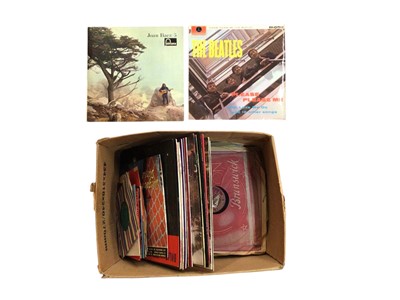 Lot 809 - Group of records including The Beatles and Joan Baez LPs