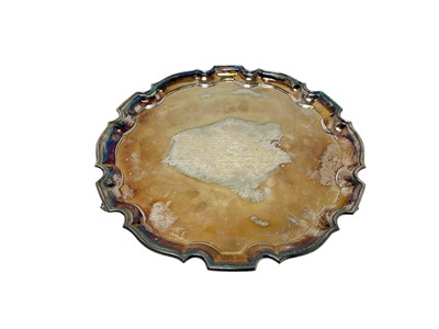 Lot 273 - Silver salver boxed
