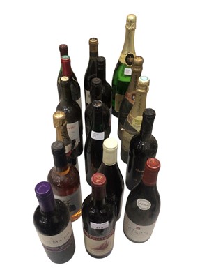 Lot 313 - 17 bottles of wine and champagne