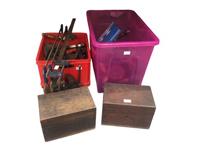 Lot 314 - Group of old hand tools and accessories