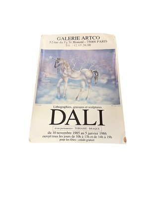 Lot 335 - Collection of various art exhibition posters including Salvador Dali, Picasso, Leeds City Art Gallery etc