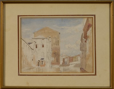 Lot 1027 - James Holland (1799-1870) watercolour - Venice. Provenance: Maas Gallery 1965