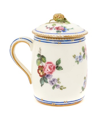 Lot 75 - 18th century Sèvres mustard pot and cover