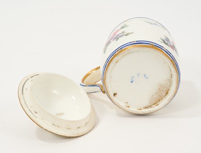 Lot 75 - 18th century Sèvres mustard pot and cover