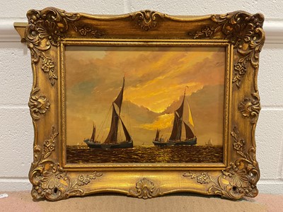 Lot 5090 - William Frances Burton ‘Bill’ (1907 - 1995), oil on board study “Gol...