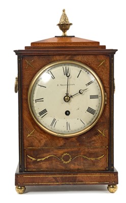 Lot 658 - Early 19th century mahogany mantel clock by J. Middleton of London