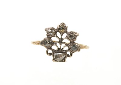 Lot 446 - Georgian diamond cluster ring