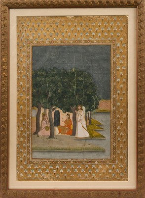 Lot 819 - Late 18th / early 19th century Indian school gouache figural scene