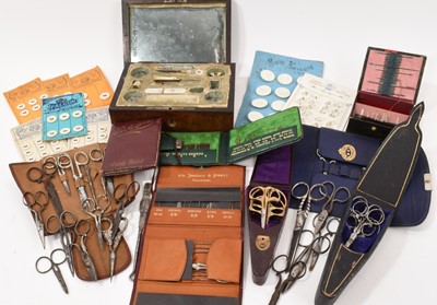 Lot 735 - 19th century Palais Royale sewing box