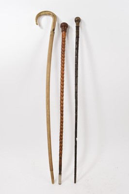 Lot 748 - Bull's pizzle walking stick