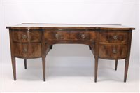 Lot 1255 - George III mahogany and line-inlaid mahogany...