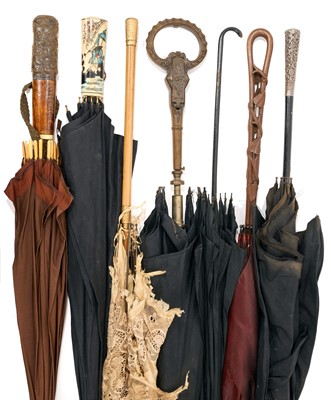 Lot 755 - Group of umbrellas and parasols