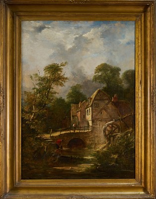 Lot 1155 - Manner of John Syer (1815-1885) oil on canvas - The Water Mill, 61cm x 46cm, in gilt frame