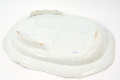 Lot 84 - Impressive early 19th century Spode blue and white 'well and tree' platter printed with the Indian Sporting scene 'Shooting a Leopard', impressed and printed 'Spode' marks, 53cm wide