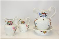 Lot 2206 - Coalport Feltspar porcelain wash jug and bowl...