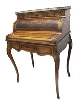 Lot 1261 - Late 19th / early 20th century rosewood and...