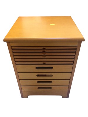 Lot 5079 - Games cabinet with internal boards for chess, backgammon, etc