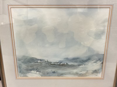 Lot 5143 - Tom Kerr (Irish), landscape, watercolour, with Ulster Defence Regiment presentation inscription verso, 47cm x 37cm