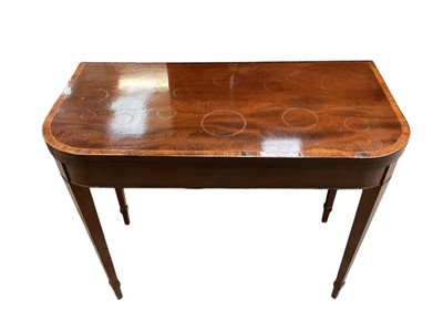 Lot 1329 - Regency mahogany card table