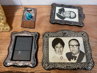 Lot 5068 - Two silver photo frames and two silver plated frames (4)