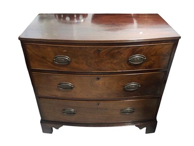 Lot 5313 - Edwardian chest of three drawers measuring approximately 93cm wide x 86cm tall