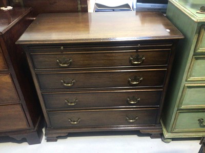 Lot 5315 - Georgian style mahogany caddy top chest of drawers measuring approximately 80cm tall