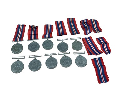 Lot 19 - Collection of ten Second World War War medals (with ribbons), (10).
