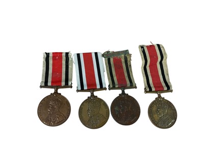 Lot 26 - Collection of four George V Special Constabulary Long Service medals named to Arthur Pearce, Ernest J. Freeman, George D. Cook and Sergt. George W. Gandy (4).