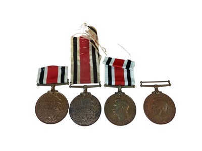 Lot 28 - Collection of four George VI Special Constabulary Long Service medals named to George Baker, Horatio Clouston, Moses T. G. Clewes and Daniel Davies, (4).
