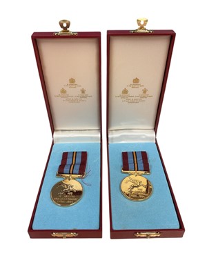 Lot 33 - Two Arnhem 50th Anniversary medals by Spink & Son in original fitted boxes, (2).