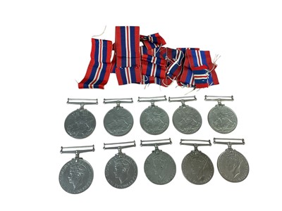 Lot 38 - Collection of ten Second World War War medals (with ribbons), (10).