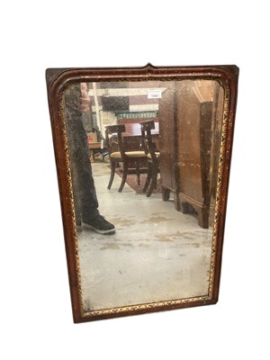 Lot 1385 - Early 18th century walnut wall mirror